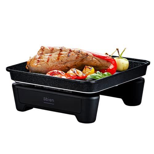 アビエン マジックグリルS ホットプレート 一人用 煙が出にくい 焼肉 プレート取りはずし お手入れ簡単 コンパクト 収納 油いらない 減煙 abien MAGIC GRILL S black