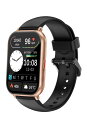 RUIMEN スマートウォッチ iPhone アンドロイド対応 通話機能付き Smart Watch 歩数計 腕時計 着信&メッセージ通知 懐中電灯 天気予報 音楽制御 100+種類運動モード 文字盤 IP68防水 長持ちバッテリー ストップウォッチ 目覚まし時計 長座注意 スマホ探す 日本語説明書 交換