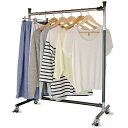 アイリスプラザ(IRIS PLAZA) 業務用 パイプハンガー ハンガーラック 押入れ 1連 耐荷重50kg 屋内 ブラック
