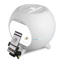Foldio360 スマートドーム+携帯マウントキット(オールインワンスマート写真撮影スタジオ | 内蔵 LEDライト360度ターンテーブルと携帯マウントキット付き|360度画像自動撮影|宝飾品写真)