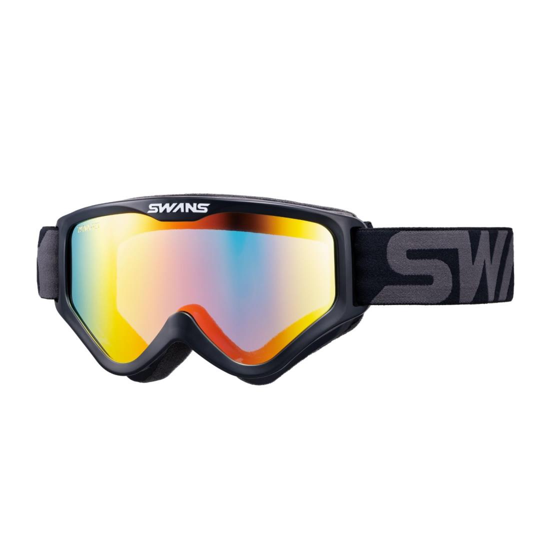 [スワンズ] 日本製 オートバイゴーグル MX-797-M BK/G ブラック×グレイ ミラーレンズモデル バイク ダート モトクロス オフロード メガネ対応