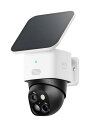 Anker Eufy SoloCam S340(屋外防犯カメラ)【ソーラー充電 / 360°撮影可能/パンチルト / 460万超高画素 / 3K画質 / 防犯対策/デュアルレンズカメラ / 8倍ズーム / ワイヤレス対応/連続給電可能/バッテリー搭載 / 2.4 GHz Wi-Fi / IP55 防塵防水/追加料金不要 】