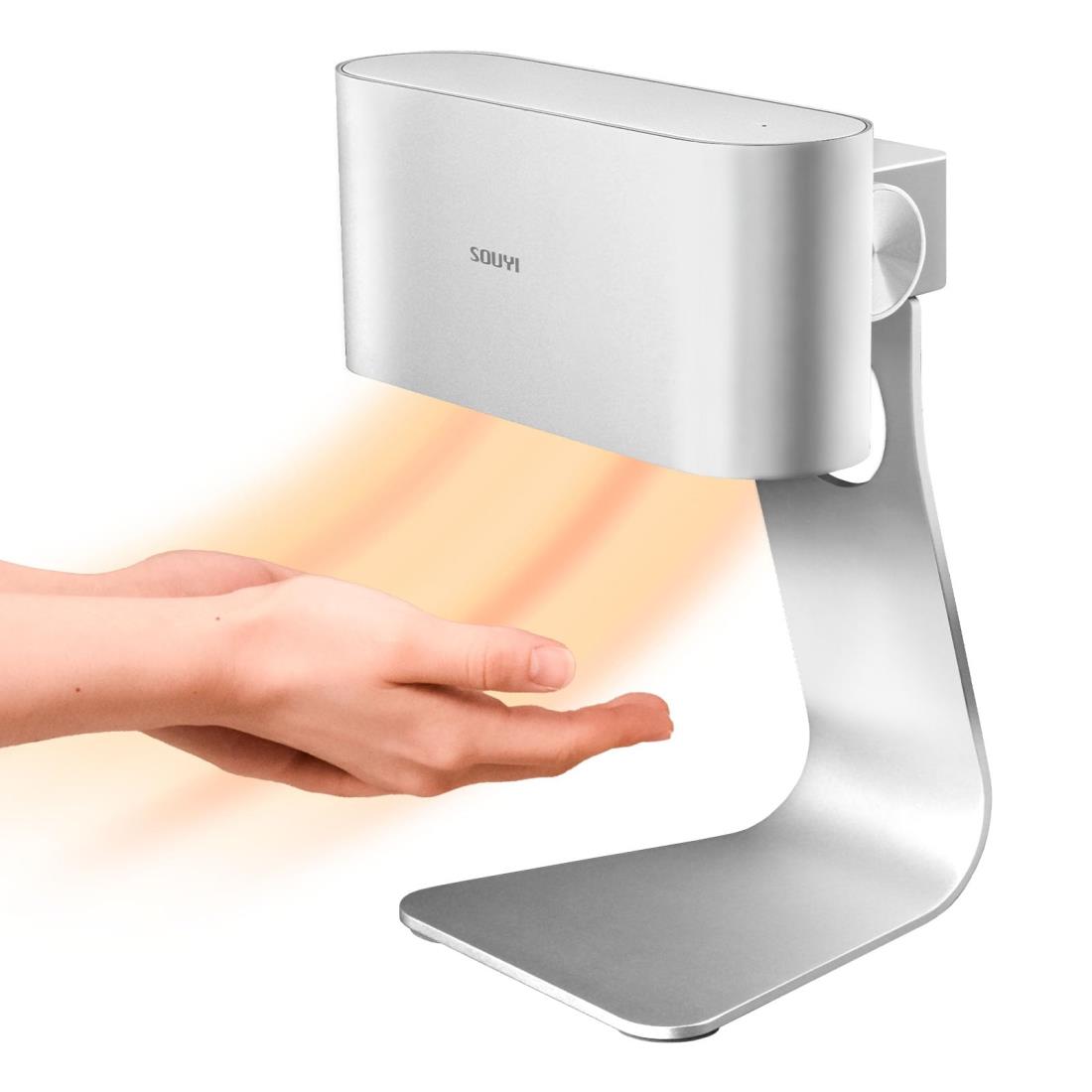 SOUYI 家庭用/業務用 3秒で45℃の温風 速乾 ハンドドライヤー コンパクト 小型 ecod SY-157 洗面台 工事..