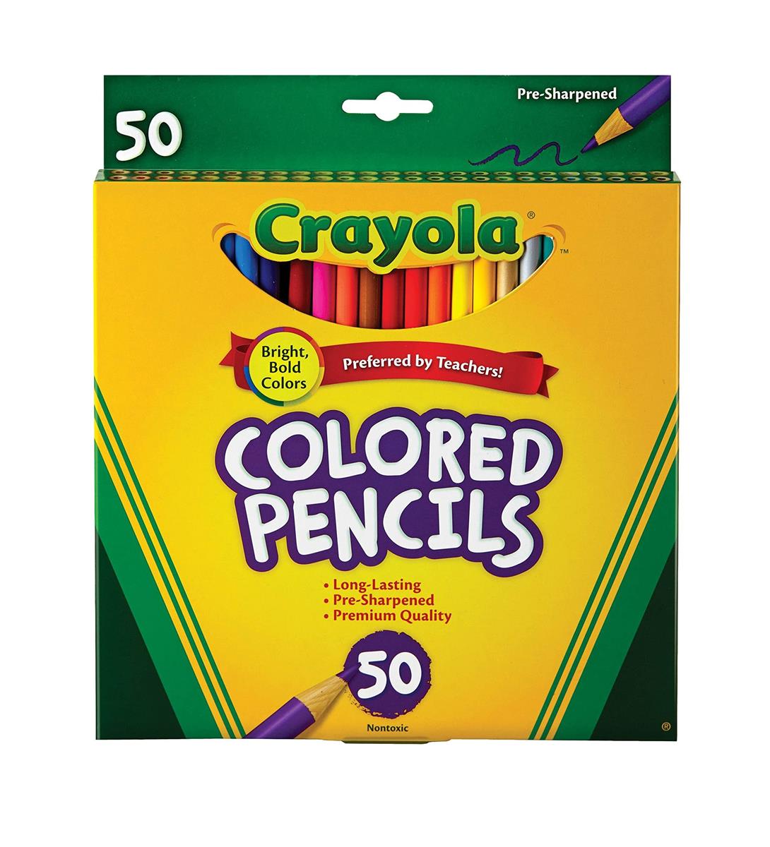 クレヨラ (Crayola) 色えんぴつ 50色 鮮やかな発色 684050 正規品