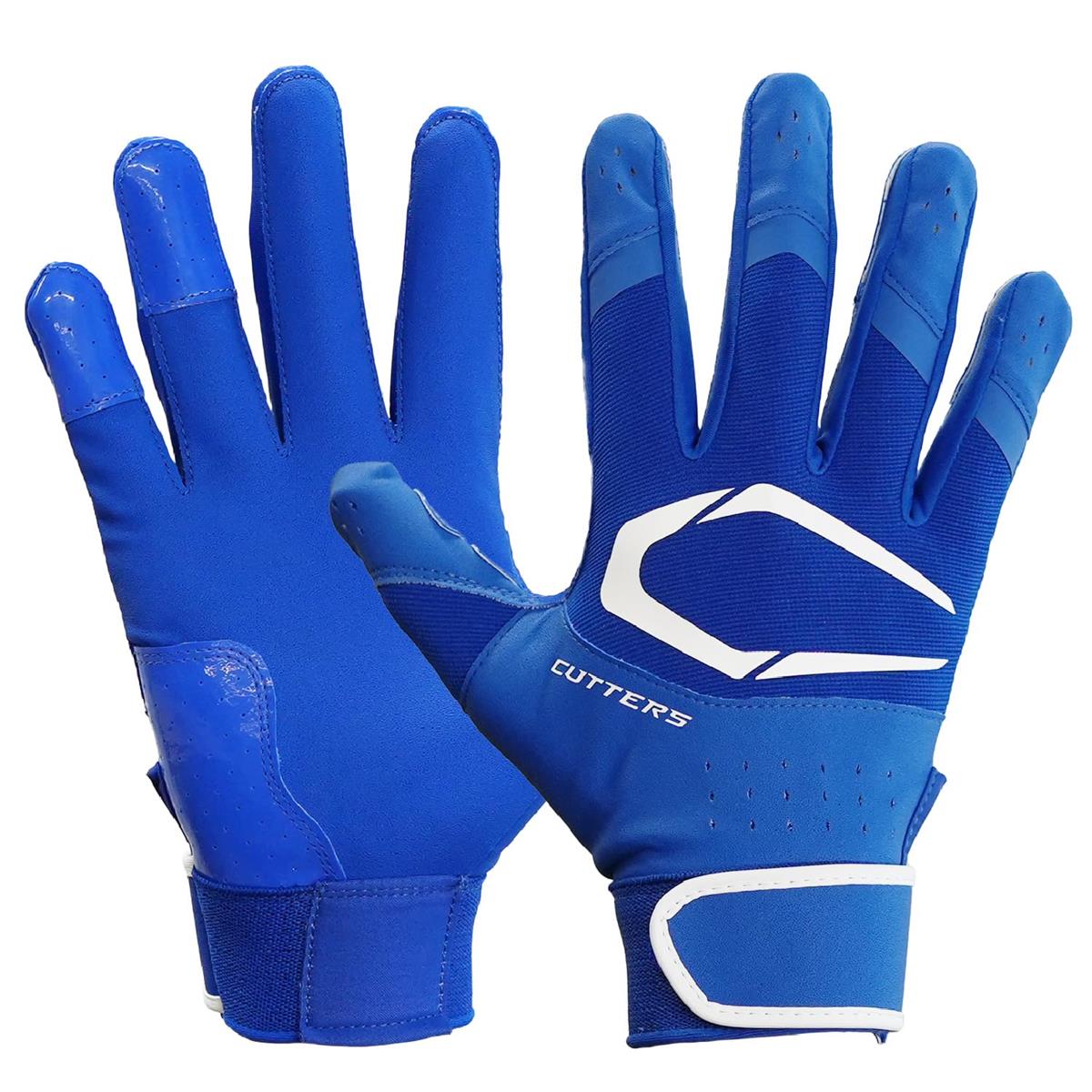 カッターズ (CUTTERS) バッティング グローブ 手袋 B353 プライムヒーロー3.0 両手用 野球 ソフトボール L ロイヤル×ホワイト
