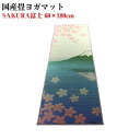 ヨガマット 11柄から選べる デザイン 国産 畳 トレーニングマット スポーツジム用品 SAKURA富士 60×180cm