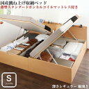 国産 跳ね上げ式ベッド 収納ベッド Renati-NA レナーチ ナチュラル 薄型スタンダード ボンネルコイル マットレス付き 縦開き シングル 深さレギュラー(3)