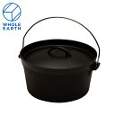 ホールアース(Whole Earth) オーブン バーベキュー BBQ ダッチオーブン 10 IH WE23DF62 BLK 調理器具 アウトドア キャンプ