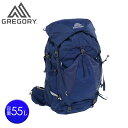 グレゴリー(GREGORY)(レディース)大容量 リュック アンバー 55 1268692375 ノクターンブルー 55L 大容量 防災 地震 災害対策