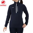 マムート(MAMMUT)(レディース)エナジー ライト ミッドレイヤー ハーフジップ プルオーバー アジアンフィット 1014-05510-5118 EUROサイズ レイヤー 重ね着