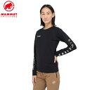 マムート(MAMMUT)(レディース)長袖Tシャツ QD ロゴプリント ロングスリーブTシャツ 1016-01040-00739 ブラック EUROサイズ