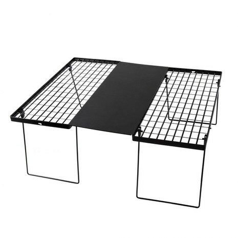 【5点10%OFF!まとめ買いクーポン☆8/11迄】ホールアース(Whole Earth) BBQ アウトドア おうち時間 ソロキャンプ 送料無料(対象外地域有)マルチメッシュオーバーライドテーブルプラス WE23DB42 BLK (メンズ、レディース)通販格安セール情報 楽天 通販