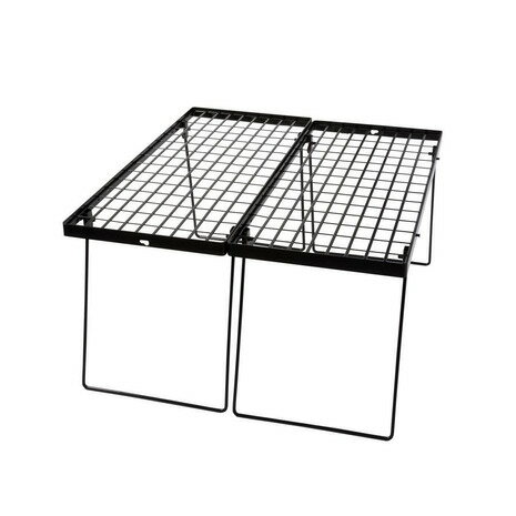 【5点10%OFF!まとめ買いクーポン☆8/11迄】ホールアース(Whole Earth) BBQ アウトドア おうち時間 ソロキャンプ 送料無料(対象外地域有)マルチメッシュオーバーライドテーブルプラス WE23DB42 BLK (メンズ、レディース)