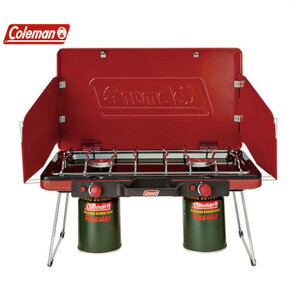 コールマン（Coleman） バーナー コンロ パワーハウス LPツーバーナーストーブII 調理 料理 BBQ レッド 2000021950 （メンズ、レディース）