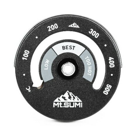 ●素材:鉄/マグネット●中国製●サイズ:W6.7×D6.4×H1.2cm●重量:40g●表示温度:0〜500℃●薪ストーブを安全に使うための温度管理●過度な過熱は薪ストーブ本体の破損や煙道火災につながる恐れがあり、大変危険です。本温度計を使用することで適正温度をひと目で把握でき、薪をくべるタイミングの目安やオーバーヒート防止に役立ちます。●また、高温環境下での使用を想定し、熱による故障が少なくなるよう改良を加えて耐久性を向上。さらに視認性を高めたカラーリングを採用することで、温度の変化をより正確に確認できるようになりました。薪ストーブの安全で快適な使用をサポートします。【商品の購入にあたっての注意事項】※一部商品において弊社カラー表記がメーカーカラー表記と異なる場合がございます。※ブラウザやお使いのモニター環境により、掲載画像と実際の商品の色味が若干異なる場合があります。※掲載の価格・製品のパッケージ・デザイン・仕様について、予告なく変更することがあります。あらかじめご了承ください。マウントスミ Mt.SUMI エルブレス ヴィクトリア ビクトリア Victoria L-Breath アウトドア調理器具 バーナー 調理器具 アウトドア レジャー キャンプ キャンプ用品 キャンプグッズ 冬キャンSTOVE 2512lblp_stb