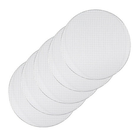 その他ブランド（OTHER BRAND） キャンプ バーベキュー 47cm ラウンド型グリル用使い捨て焼き網 5枚パ..