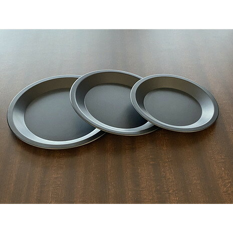 アイデアセキカワ 食器 キャンプ アウトドア ブラックスタッキング皿 中 190mm