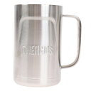 サーモス（THERMOS）（メンズ、レディース）ジョッキ ビール 保冷 保温 600ml 真空断熱ジョッキ JDK-600 S2 シルバー アウトドア キャンプ