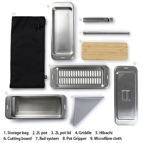 ウルフ&グリズリー（WOLF AND GRIZZLY） 焚き火 キャンプ用品 クックセット 20330003000000 lbreath-31329744 Victoria L-Breath楽天市場支店 サンプル画像2