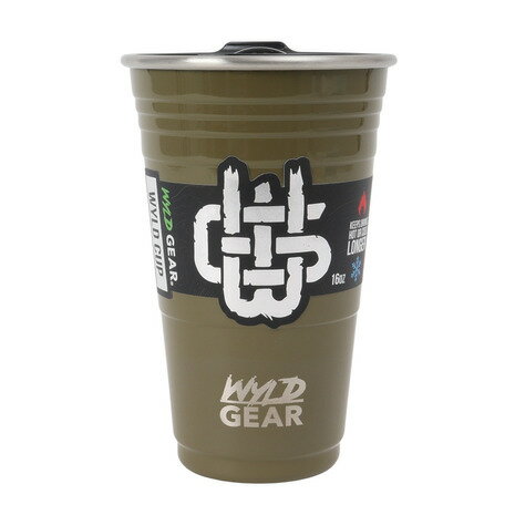 乐天商城 - Wyld Gear（Wyld Gear） タンブラー ボトル マグ ワイルドカップ 437ml 16oz WYLD16-18 OD Green