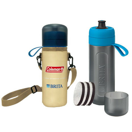 【エントリーでポイント最大10倍キャンペーン！9/10 〜9/11 1:59】ブリタ（BRITA） 水筒 ボトル型浄水器 アクティブ 600ml KBACCB3C カートリッジ ボトルカバー付きのサムネイル