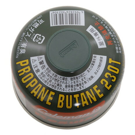 【8/20限定！2点5％、5点10％OFFクーポン】コールマン（Coleman） 純正LPガス燃料 230G ストーブ ガスカートリッジ ランタン ガスボンベ カセットガス グリーン 5103A230T