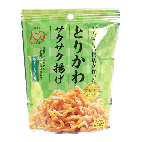 ●原材料:鶏皮(国産)、米油、デンプン、上用粉、ゆずこしょうパウダー(デキストリン、ゆずこしょう、柚子皮粉末)、鶏ガラスープ、塩、酵母エキス、ホワイトペッパー●栄養成分表示(1袋30gあたり):エネルギー 171kcal/たんぱく質 6.8g/脂質 11.5g/炭水化物 10.0g/食塩相当量 1.1g●容量:30g●名称:鶏皮のからあげ●メーカー名:株式会社大分からあげ●生産国:日本●国産のとりかわをこめ油100%で揚げました●ゆずこしょう味【返品・注意事項について】※食料品につき、ご注文後の返品・交換はお受けできません。※賞味期限・消費期限は2か月以上の商品をお届けいたします。ご購入時の期限指定はできません。【商品の購入にあたっての注意事項】※一部商品において弊社カラー表記がメーカーカラー表記と異なる場合があります。※ブラウザやお使いのモニター環境により、掲載画像と実際の商品の色味が若干異なる場合があります。※掲載の価格・製品のパッケージ・デザイン・仕様について、予告なく変更することがあります。あらかじめご了承ください。ケーアンドケー K&K エルブレス ヴィクトリア ビクトリア Victoria L-Breath キャンピング小物 キャンプ小物 アクセサリー 食品 アウトドア レジャー キャンプ キャンプ用品 キャンプグッズ