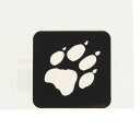 ジャックウルフスキン(JackWolfskin) JP RETRO PAW ステッカー 8007721-6000 ブラック