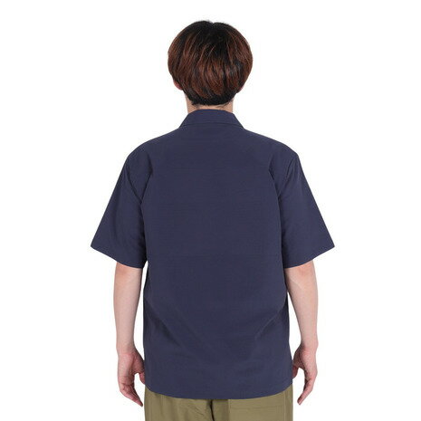 スノーピーク（snow peak）（メンズ）シャツ Breath クイック ドライ 半袖シャツ SH-24SU001NV 速乾