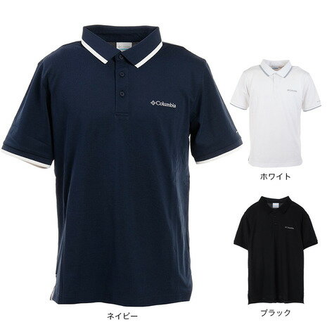 コロンビア（Columbia）（メンズ）コーブドームビュートソリッドピケ半袖ポロシャツ Collegiate Navy AE0412