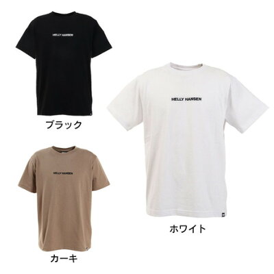 ヘリーハンセン(HELLY HANSEN) ロゴ ショートスリーブTシャツ ホワイト HEV62001 半袖ティーシャツ トップス アウトドア カジュアル 刺繍 (メンズ)