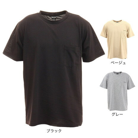 マーモット（Marmot）（メンズ）半袖Tシャツ ポケットロゴハーフスリーブクルー TOMTJA49