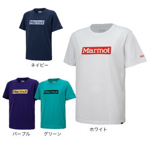 【10%OFFクーポン対象 4/23迄】マーモット（Marmot）（メンズ） 半袖Tシャツ UVカット スクエアロゴハーフスリーブティー TOMRJA51