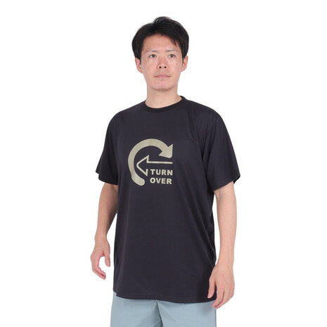 スノーピーク snow peak メンズ 半袖Tシャツ Turn Over SPS-TS-23SU003 CH チャコールグレー