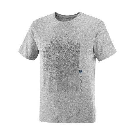 サロモン（SALOMON） 半袖Tシャツ OUTLIFE GRAPHIC MOUNTAIN HEATHER LC1967200 （メンズ）