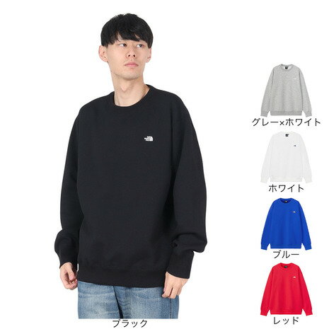 ザ・ノース・フェイス（THE NORTH FACE）（メンズ、レディース）速乾 軽量 トレーナー スウェット スモールロゴヘザースウェットクルー NT62337