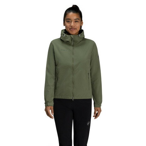 【10％OFFクーポン 9/11まで】マムート（MAMMUT）（レディース）アウター ハイキング ウィンドブレーカー フーデッド ジャケット 1012-00401-40285