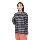 クリフメイヤー(KRIFF MAYER)(レディース)長袖シャツ カジュアル レギュラーチェックシャツ 2414419LX:17:CHARCOAL 速乾