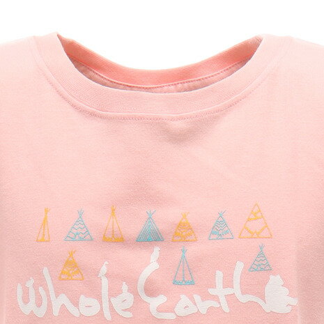 Whole Earth 【多少の傷汚れありの為大奉仕】キッズ TENT Tシャツ WE21KA03PNK （キッズ）