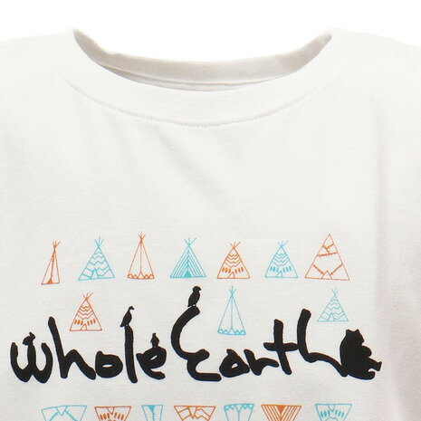 Whole Earth 【多少の傷汚れありの為大奉仕】キッズ TENT Tシャツ WE21KA03WHT （キッズ）