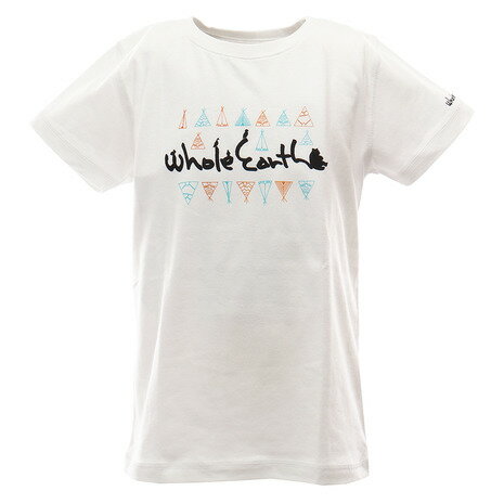 Whole Earth 【多少の傷汚れありの為大奉仕】キッズ TENT Tシャツ WE21KA03WHT （キッズ）