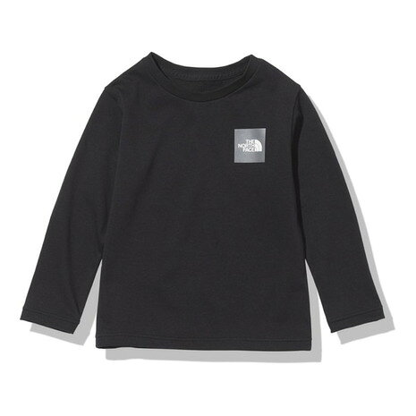 North Face (THE NORTH FACE) Shorts Pants Junior Long Sleeve Small Square Logo Tea NTJ82119 K (Kids)
