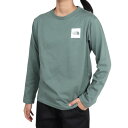 ザ・ノース・フェイス(THE NORTH FACE)(キッズ)ロングスリーブ スモールスクエアロゴ 長袖Tシャツ NTJ32357 DG