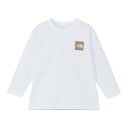 ザ・ノース・フェイス(THE NORTH FACE)(キッズ)トドラー ロングスリーブ スモールスクエアロゴ 長袖Tシャツ NTT32531 WH(4)