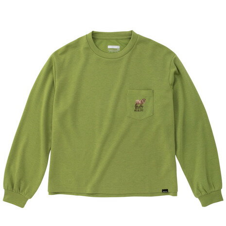 マーモット アウトドアウェア レディース マーモット（Marmot）（レディース）ロンT カモシカ ウール 長袖Tシャツ TOWSJB52YY AKB グリーン 四角友里コラボ