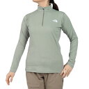 ザ・ノース・フェイス(THE NORTH FACE)(レディース)長袖Tシャツ ロンT フラッシュドライ 3Dジップアップ NTW12201 IG(4)