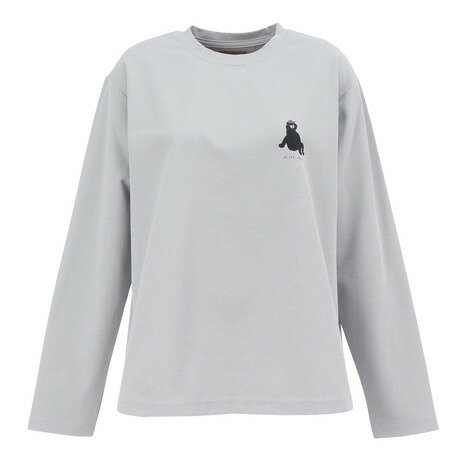 【全商品対象ポイント10倍キャンペーン・要エントリー 3/1(日)限定】クリフメイヤー（KRIFF MAYER）（レディース）プリント長袖Tシャツ W2527849X:12:L/GRAY