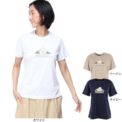 マーモット（Marmot）（レディース）半袖Tシャツ ホワイ