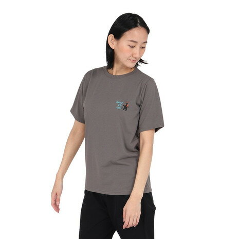 樂天商城 - クリフメイヤー（KRIFF MAYER）（レディース）プリント半袖Tシャツ クマ W2547846X:17:CHARCOAL