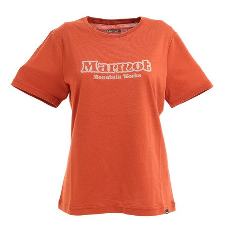 マーモット アウトドアウェア レディース マーモット（Marmot）（レディース）半袖Tシャツ レトロロゴハーフスリーブクルー TOWQJA57 PCT レッド